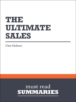 cover image of The Ultimate Sales Machine - Chet Holmes